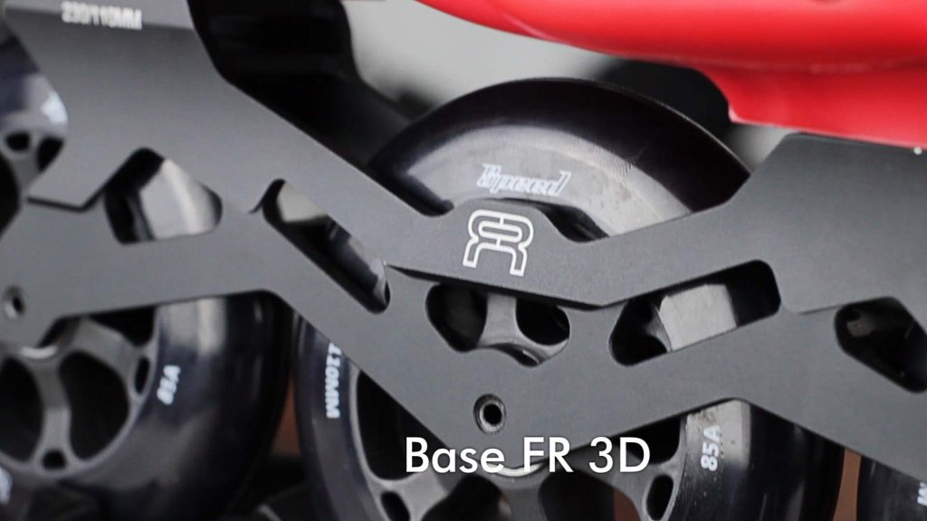 Base FR 3D patins inline profissional FR1 RED 310